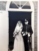 Foto trouwen 24 september 1955 Casper Sprey en Aleida Hoorweg in het stadhuis van Haarlem
